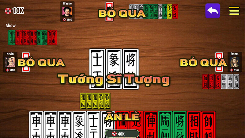 Chơi bài tứ sắc sẽ không tính điểm