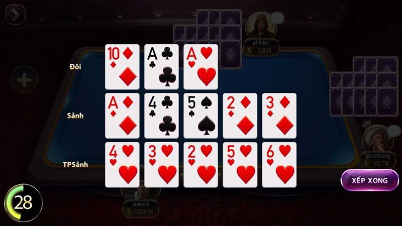 Hướng dẫn chơi game Mậu Binh vô cùng đơn giản dễ thắng