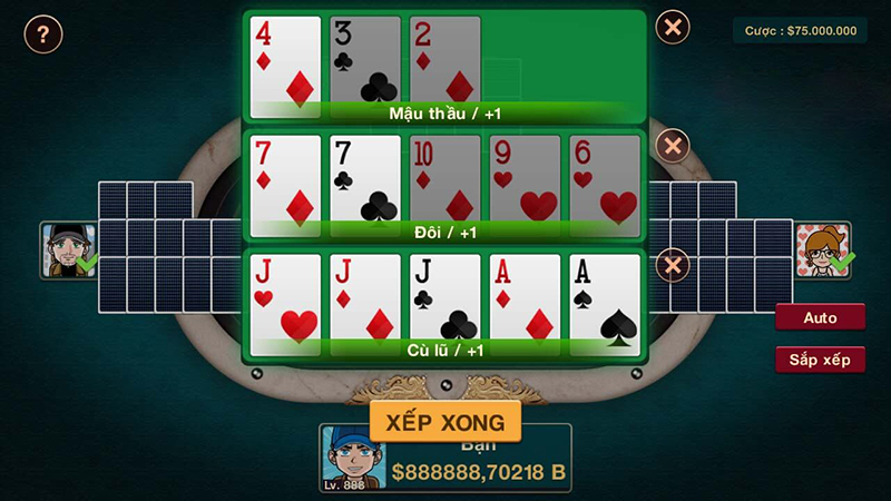 Hướng dẫn chơi game Mậu Binh vô cùng đơn giản dễ thắng